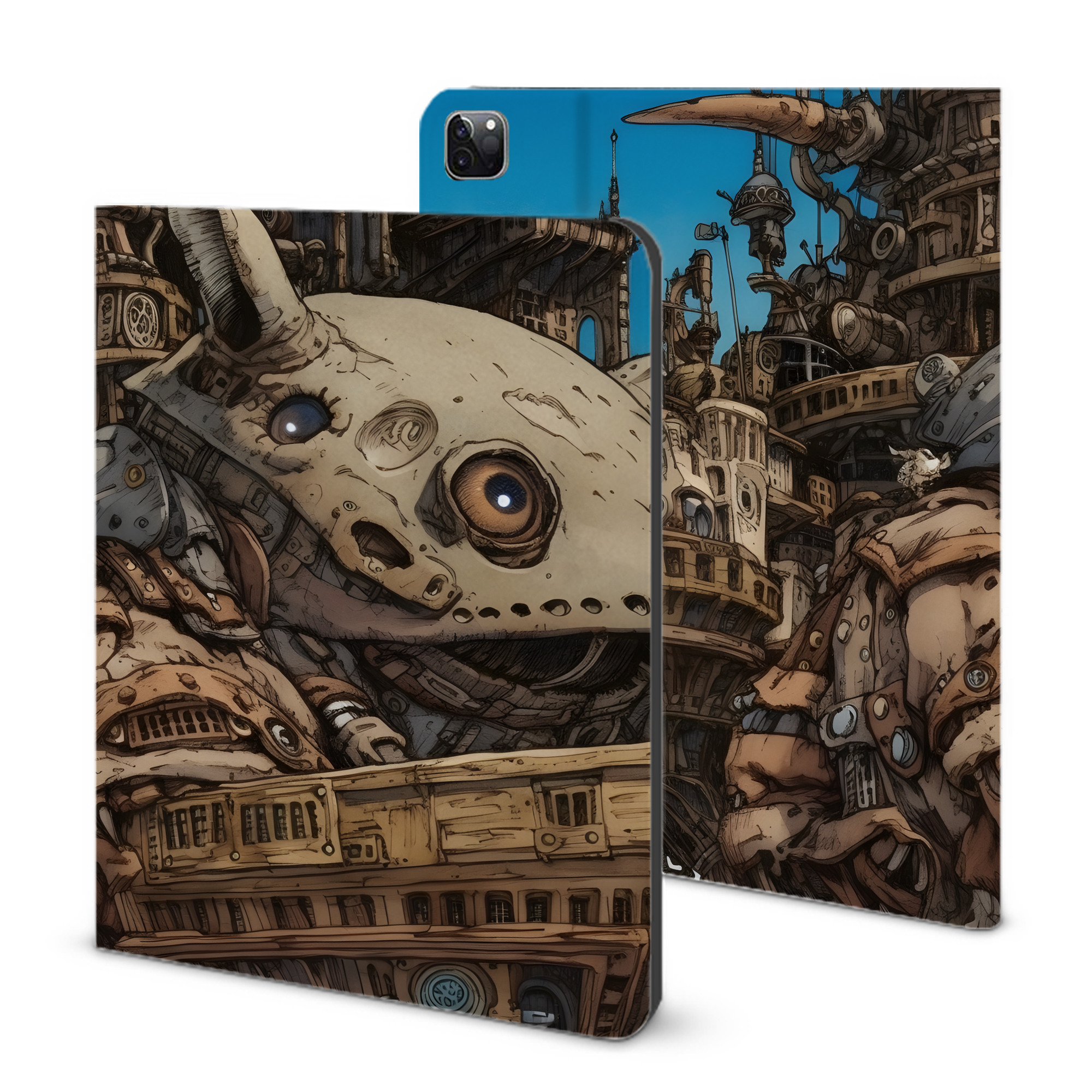 （画像用） となりのトトロ 草壁メイ 草壁サツキ My Neighbor Totoro Satsuki Kusakabe Mei Kusakabe IPad ケース ブック型 PUレザー TPU 耐衝撃 軽量 薄型 ペン収納なし 全面保護 IPad 各モデル対応